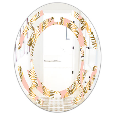 Miroir mural Space Palm Leaves I Cottage Americana