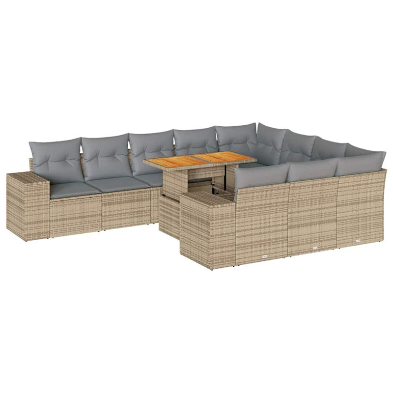 62cm Wide Patio Sofa with Cushions