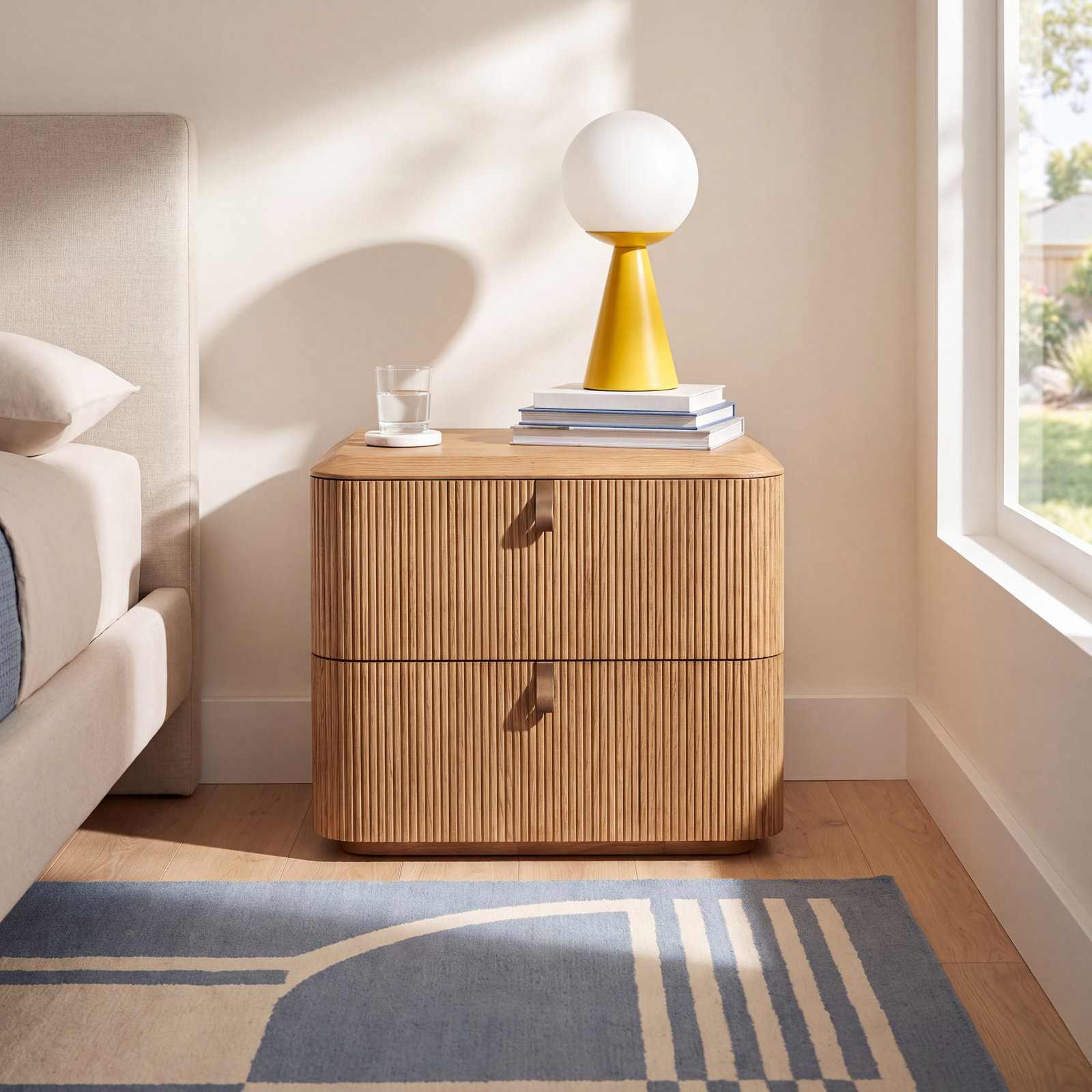 Colten 2 - Drawer Nightstand, Natural