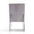 Element Modern Tufted Velvet Upholstered Stainless Steel Dining Arm Chair in Gray-733414698
