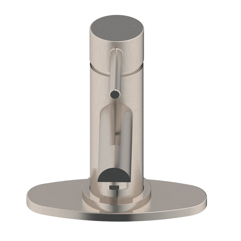 Single-handle Bathroom Faucet with Drain Assembly, Brush Nickle