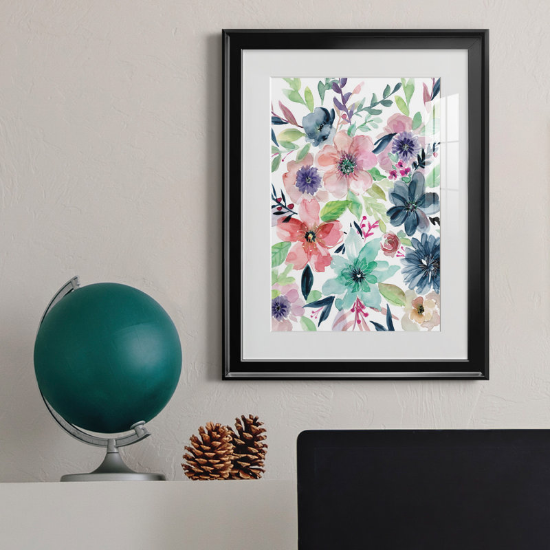 Cool and Serene - Peinture sur toile encadrée, Noir, H 24,5 po x l 18,5 po x P 1 po