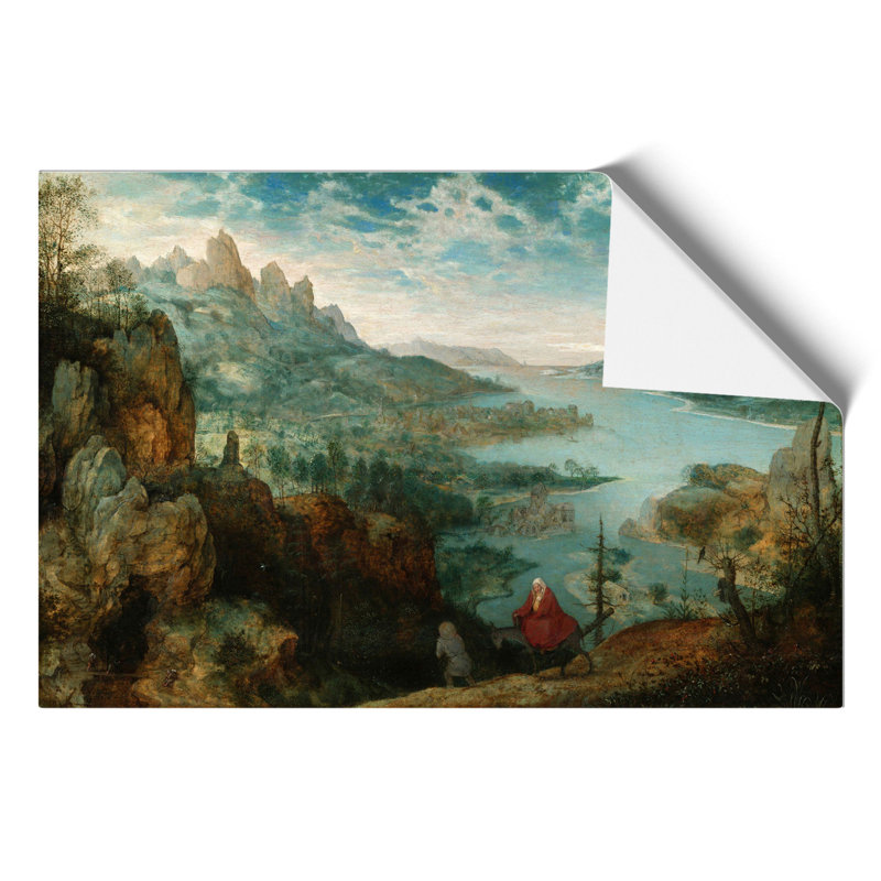 Flight To Egypt by Pieter Bruegel The Elder - No Frame Painting, 30cm H x 42cm W x 0.1cm D
