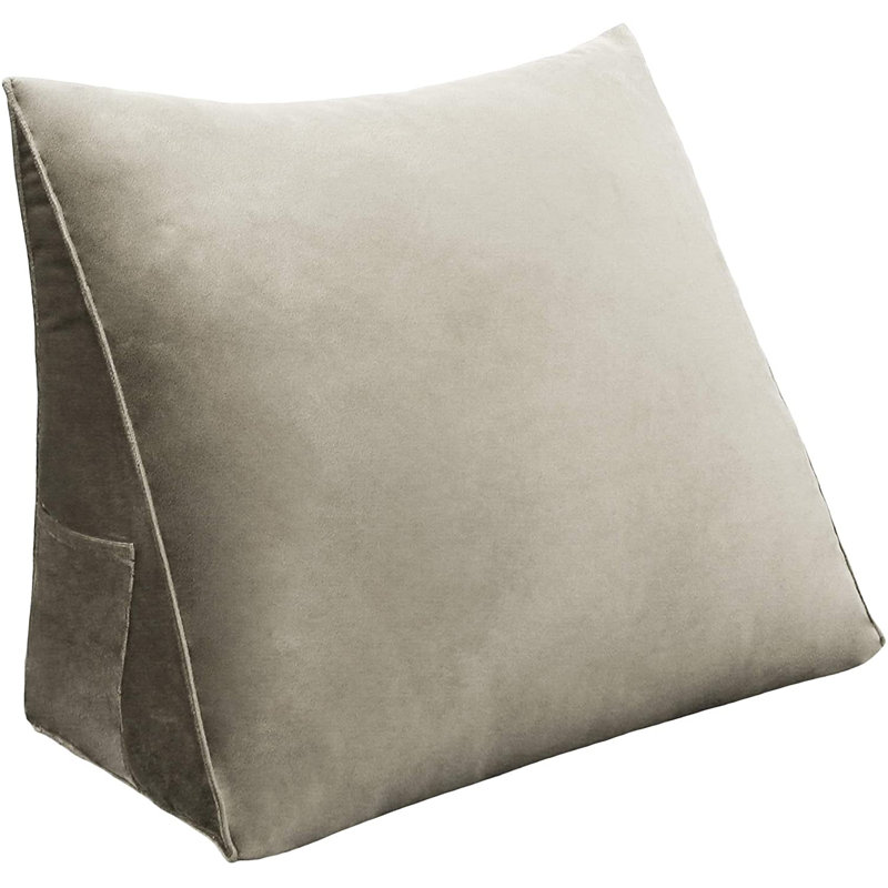 Triangular Backrest Cushion, Tan