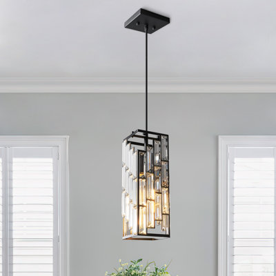 Catine - Îlot de cuisine, luminaire suspendu réglable en cristal pour îlot de cuisine