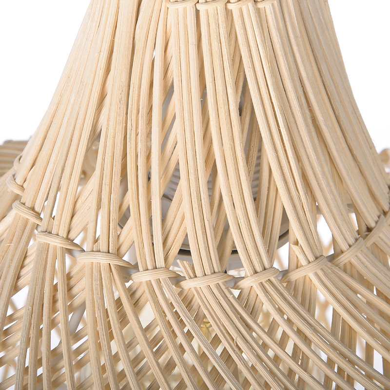 Luminaire suspendu en rotin pour îlot de cuisine Boho