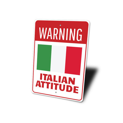 Plaque italienne en aluminium