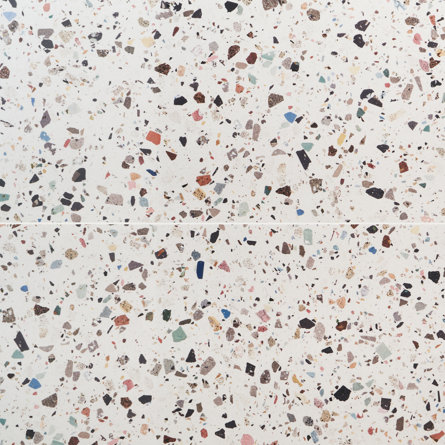 Gemscape 23.62 In. X 47.24 In. Terrazzo Look Polished Porcelain Floor And Wall Tile (15.49 Sq. Ft. / Case)