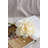 Almost Real 14" Peony - White With Pink, 4 Pack