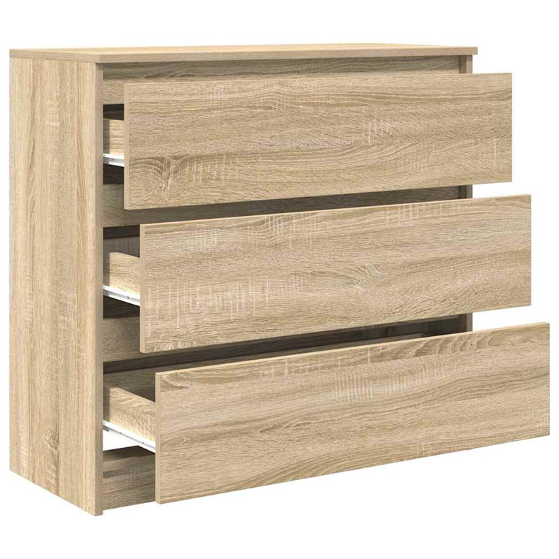 Sideboard 80X35x76 Cm Engineered Wood, Sonoma Oak