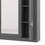Armoire de salle de bain murale avec miroir, armoire à pharmacie avec 4 tablettes personnalisables, rangement au-dessus de la toilette
