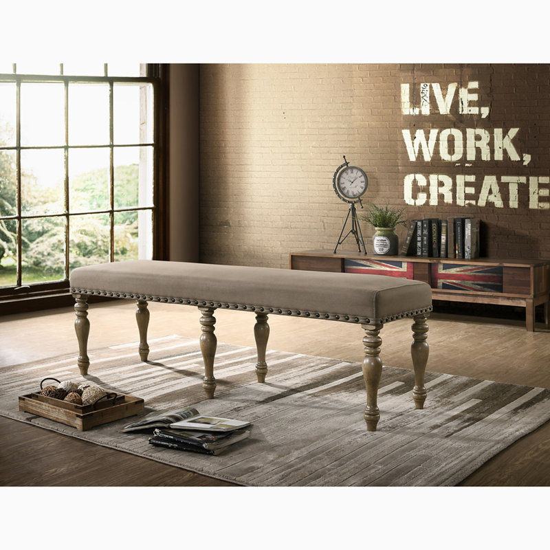 Upholstered Nailhead Bench