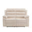 2 Seater Reclining Fabric Sofa-121362347-121362348