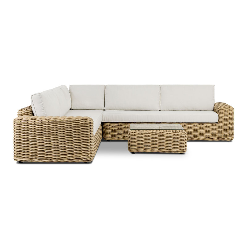 Ensemble modulaire d'extérieur de coin 115 po Puglia