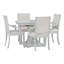 Ensemble de salle à manger 5 pièces, table ronde extensible et 4 chaises pour la salle à manger de cuisine-1951669169
