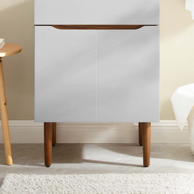 Simple base de meuble-lavabo de salle de bain 23,5" seulement en noyer gris Harvest