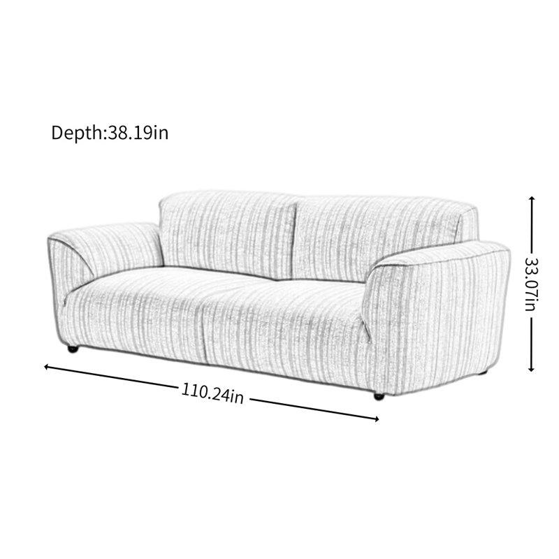 Canapé en tissu simple de style français