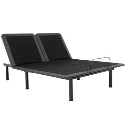 Adjustable Bed Frame With Flashlight Remote - Comfortable Sleep Technology Zero Gravity, 12" Legs