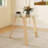 Costway 35.5" Round Glass Dining Table For 4 With Tempered Glass Tabletop Rubber Wood Frame-1978334321