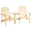 Chaise Adirondack en bois pour deux pour l'extérieur Outsunny