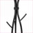 Coat Racks, Freestanding 11-Hook Modern Hall Tree 74"H Entryway Organizer | Black | Metal