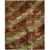 Dhuri Hand Woven Wool Floral Area Rug