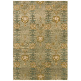 Hand Woven Wool Floral Area Rug