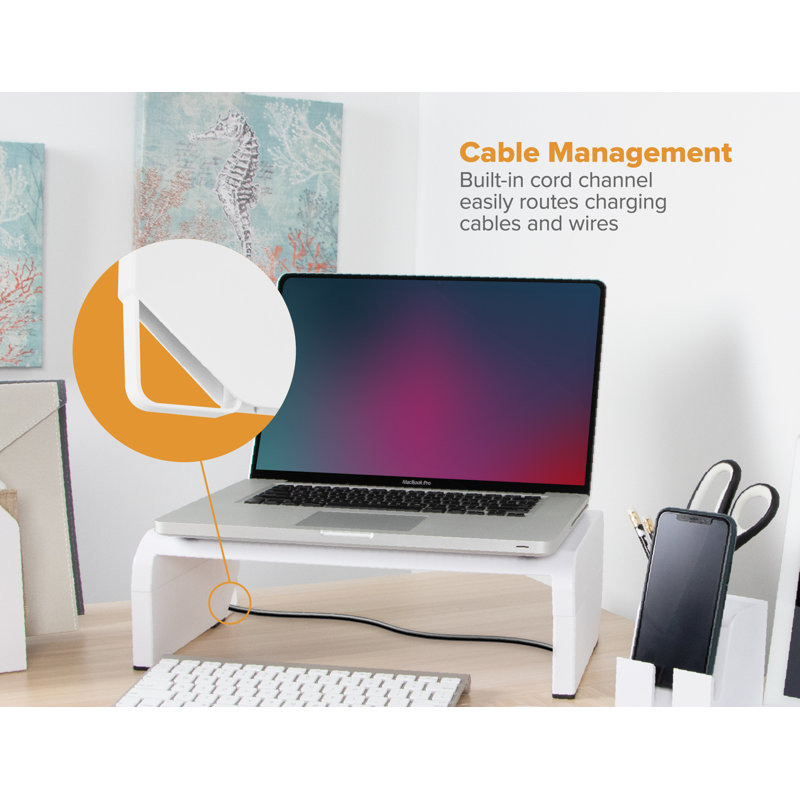 Konnect Monitor Stand Riser, White