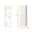 Buxton Rectangle 2-Door Storage Tall Cabinet White