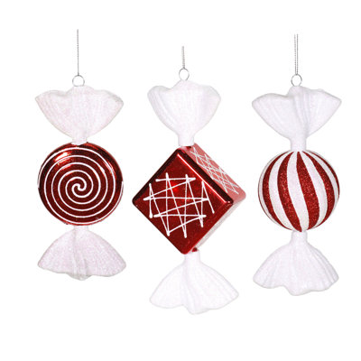 8'' Candy Canes Shatterproof Holiday Shaped Ornament
