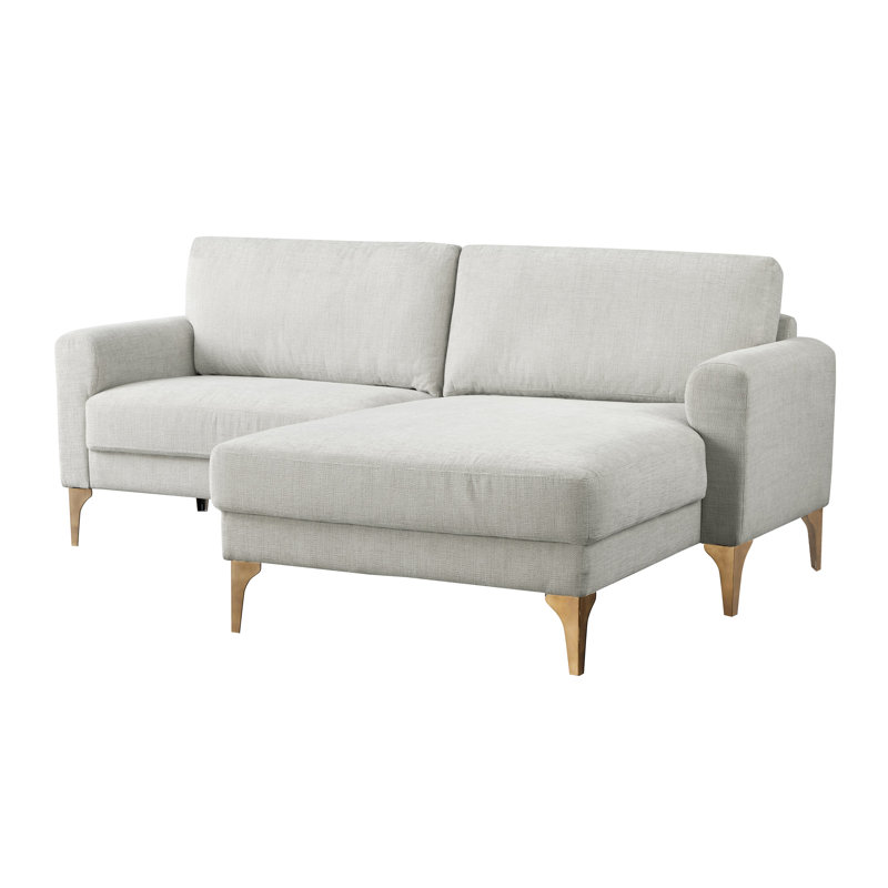 Canapé modulaire réversible 83,5 po Lucianne, Polyester ivoire