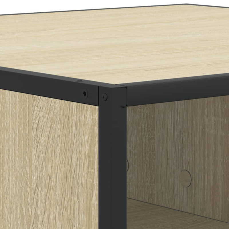 Coffee Table with Storage, Sonoma Oak, 30" H x 80" L x 80" W