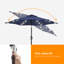 Parasol de marché lumineux 90 po Davinna-866289798