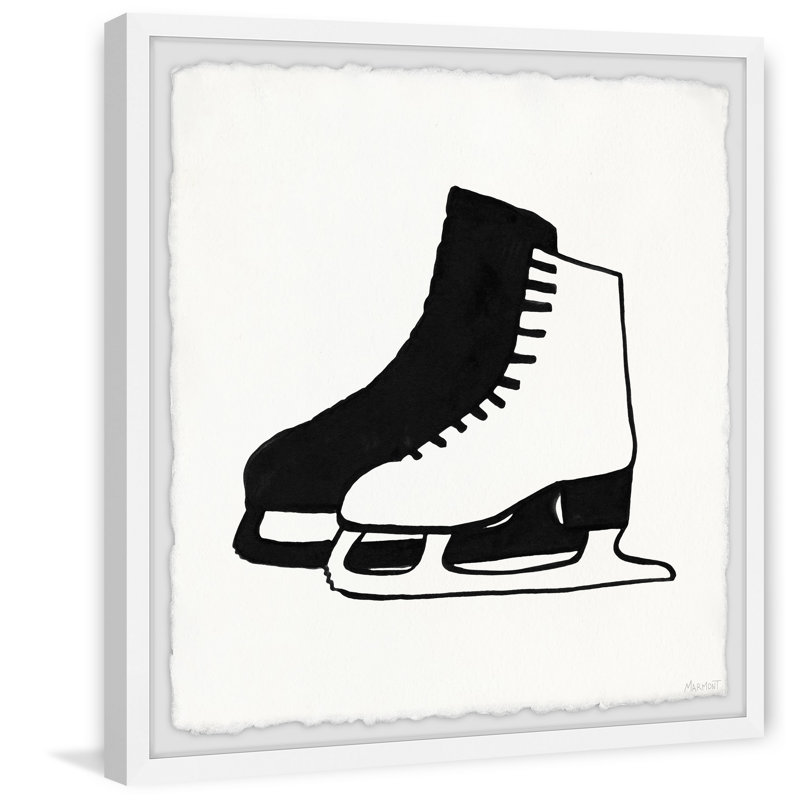 'Ice Skate Blade' Framed Print, 32" H x 32" W x 1.5" D
