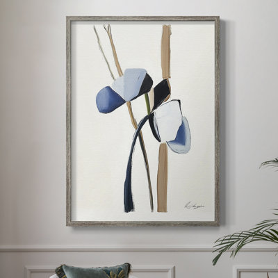 Reproduction encadrée FLORAL Series Dxxv - bois massif