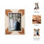 Decorative Photo Frame Contemporary Rustic Resin Brown and White Cascading Design Picture Frame-121487874