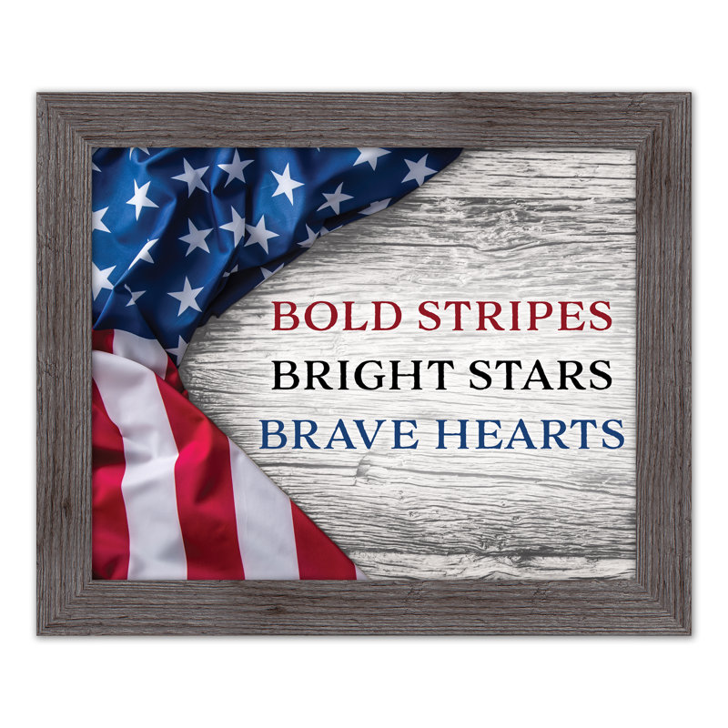 «Bold Bright Brave», impression d'un seul cadre, Encadré gris