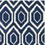 Tapis bleu foncé / ivoire en laine touffeté à la main Deedie-19273766