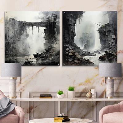 Hazlehurst - Ensemble de 2 verres muraux en acrylique
