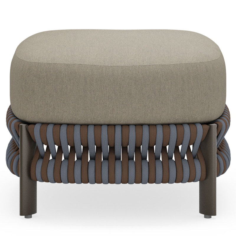 Eve Outdoor Ottoman, Matte White
