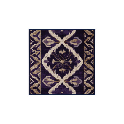 Tapis mauve soyeux et moelleux