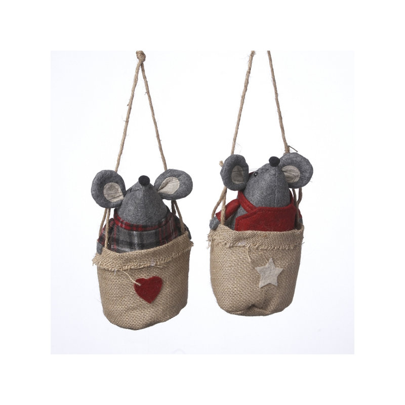 Ensemble de 2 figurines pendantes en forme de souris Forman