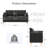 George 62’’ Chenille Tufted Loveseat Sofa with 2 Pillows And Storage Pockets Couches-1596382034