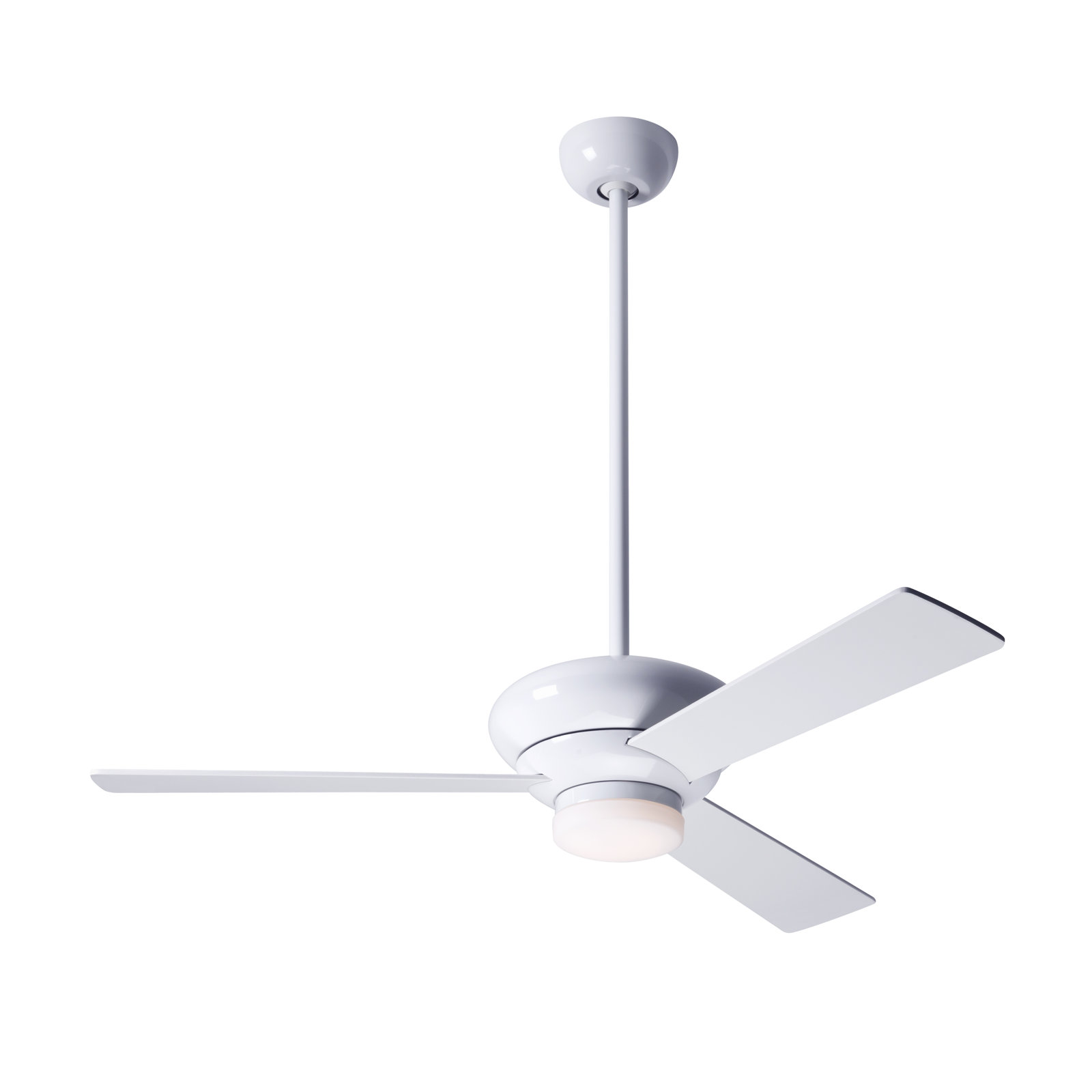 Altus 42'' 3 Blade Ceiling Fan with LED Light Kit, Gloss White, White, Fan Speed and Light Control (2-wire)