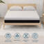 Matelas, mousse à mémoire de forme rafraîchissante et ressorts ensachés, fermeté moyenne, sans fibre de verre, soulagement du sommeil et soulagement de la pression