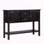 Buffet en bois massif avec tiroirs et armoires de style rétro-493205947