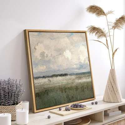 " Clouds Over Green Fields "