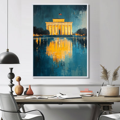 «Lincoln Memorial Reflections Of Freedom I» - art mural sur toile Lincoln