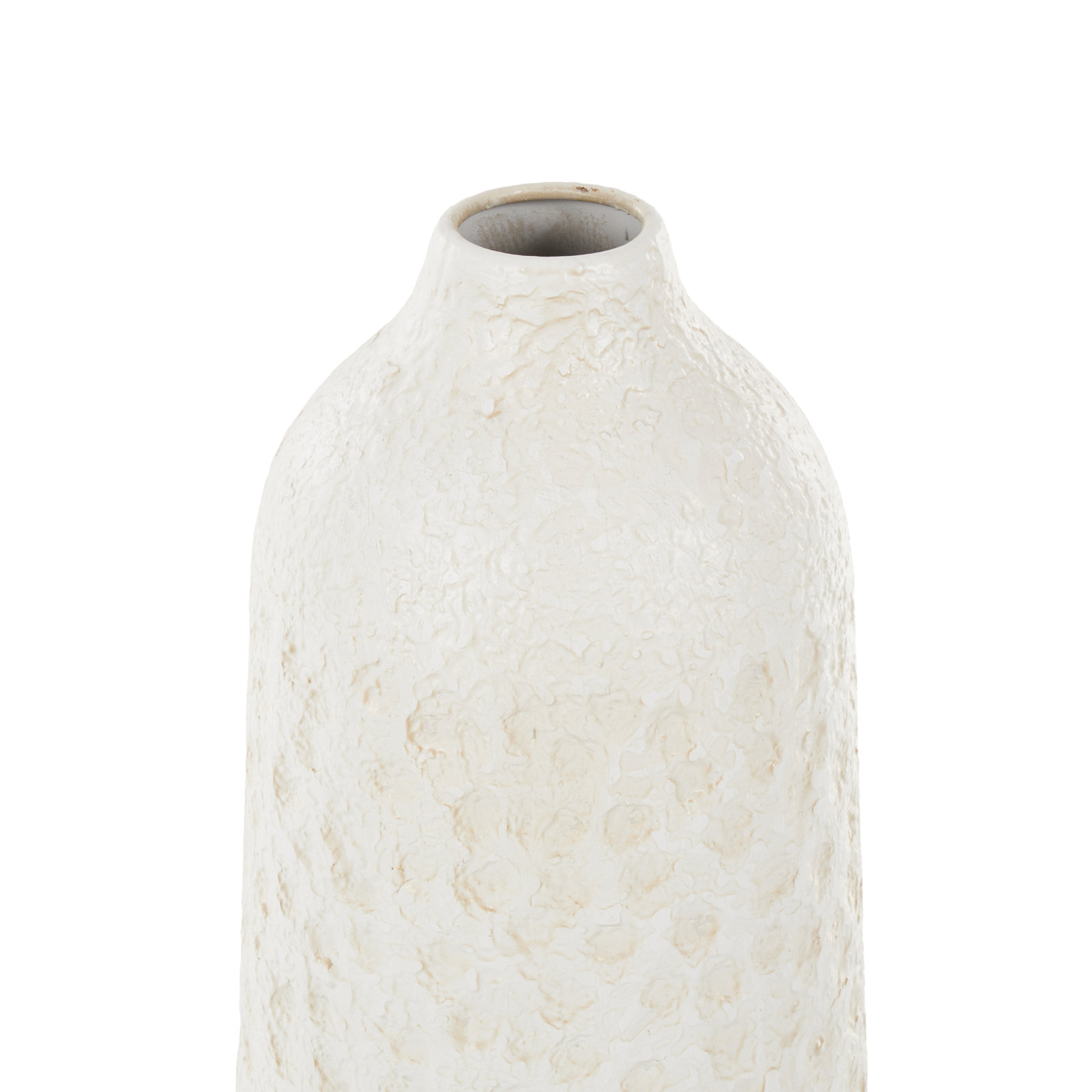 Cole And Grey Metal Textured Decorative Vase With Honeycomb Pattern