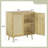 PE Rattan Door Buffet Cabinet, Solid Wood Feet, Natural For Living Room-2020672810
